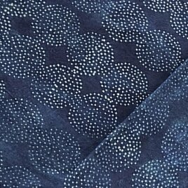 インド ブロックプリント生地 [50cm単位切売] アジュラック ドットサークル SA 水玉 IF0413