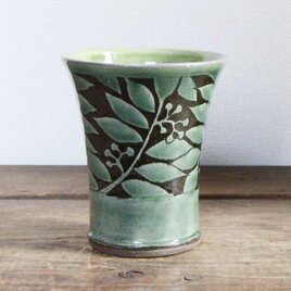 ななかまどフリーカップ（織部）