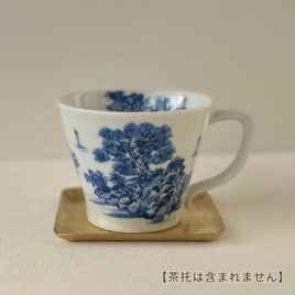 山水絵マグカップ