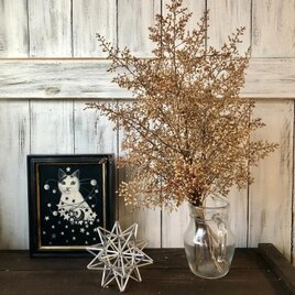 星月猫★ナンテンの蕾のみで作ったシャビーシックなスワッグ大サイズ　ドライフラワー　花束　ナンテン