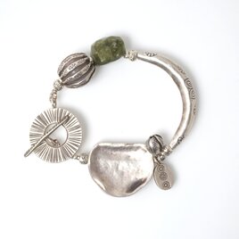 -Karensilver・Jade- bracelet
