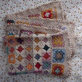 手編みのブランケット（ブーケ）