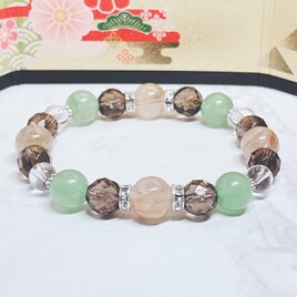 年内発送します【2026年丙午開運】心穏やかに安定した日々をすごす 天然石ブレスレットNo.834