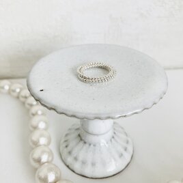 Trio Beads Ring　｜Silver950・2号