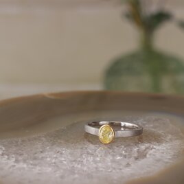 イエローダイヤモンド リング【Pt950/K18】