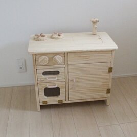 【完成品】「アイランド型おままごとキッチン」