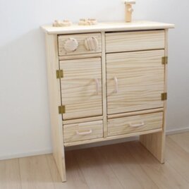 【受注品】「アイランド型おままごとキッチン～ハイスタッドモデル～」