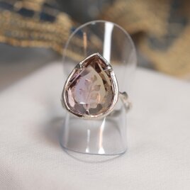 【一点もの】リング（Silver×アメトリン　背面カービング）