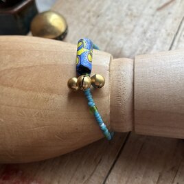 *happy price＊MISUZU*ブレス＠インドの宝来鈴＋ベネチアのミルフィオリ＋アジアの古いシードビーズ