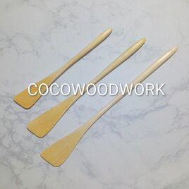 29401木べら3点セット(柚子材)