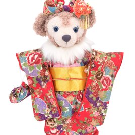 シェリーメイ 着物 着せ替え コスチューム ケープ&草履付 金彩牡丹 振袖セット No.238 本体無 Sサイズ用 送料無料