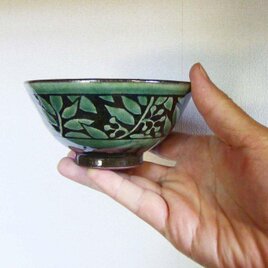 ななかまど飯茶碗（織部）