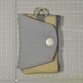 One Hand Key Card Case【Basic】　右利き用　グレー×ベージュ