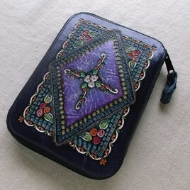 レザーブックカバー　ラウンドファスナータイプ　文庫サイズのコピー