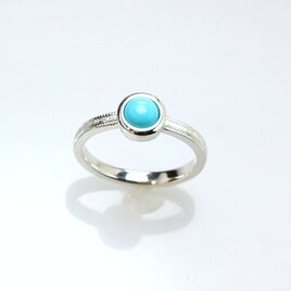 スリーピングビューティーターコイズリング　0.45ct