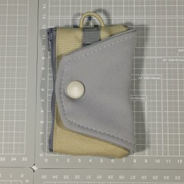 One Hand Key Card Case【Basic】　左利き用　グレー×ベージュ
