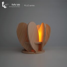 PLUZ｜組み木の灯り ポータブルランプ／インテリア／癒し