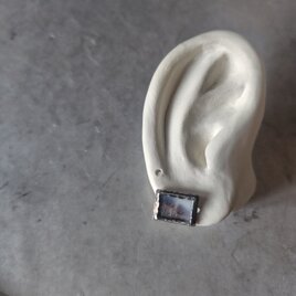 デンドリティックアゲートシルバーピアス