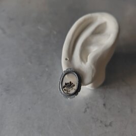 デンドリティックアゲートシルバーピアス