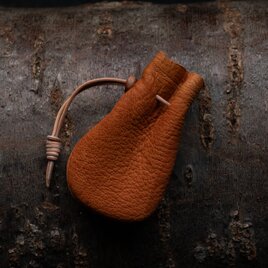 鹿革巾着　224823