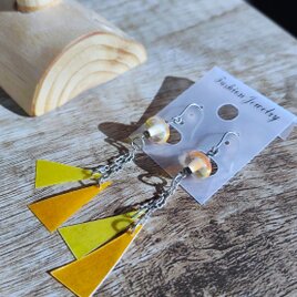 ★送料無料中★　とんぼ玉　ひらひらピアス