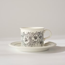 ARABIA Krokus C&S アラビア クロッカス コーヒーカップ＆ソーサー モノトーン