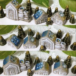 《受注後制作》夜明けの館(渡り鳥の通り道)陶土アートオブジェ