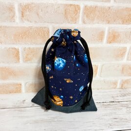 巾着袋　小　【宇宙】