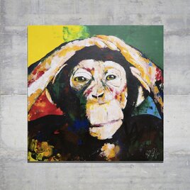 "Monkey"　１メートル正方形作品