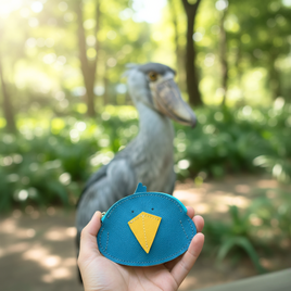 無言の存在感がちょうどいい。 ハシビロコウのファスナーウォレット｜オーダー対応レザー小物