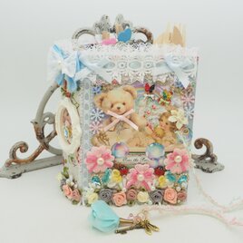 バスタイムガール♡気持ち華やぐ♡おすそ分けファイル♡ジャンクジャーナル♡コラージュ♡BOOKタイプ