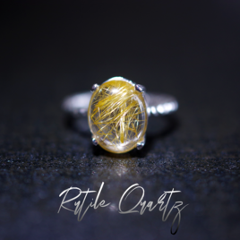 New ☆『ルチルクォーツ』の世界でひとつの天然石リングsilver925