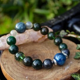 キャッツアイ、カイアナイトAAA、ラブラドライトAAA、エピドート、 　精神の安定、霊的能力、クリアな思考、意識の変革