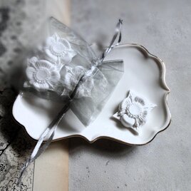 12月をめぐるアロマサシェ アロマストーン ■ オーガンジー巾着入り 小さな紋章 ■ 12デザインから選んで