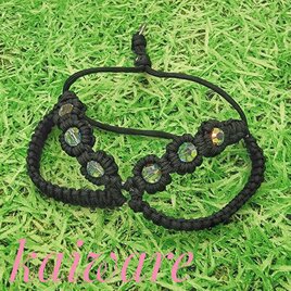 お花3つずつハーネスS スワロダイヤカット12mmチワワ ヨーキー ポメラニアン トイプードル パラコード 犬ハーネス 小型犬