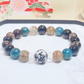 2026年 丙午不運や流れを整える心強い相棒◎銀龍オニキス天然石ブレスレット/パワーストーンブレスレット｜No.838