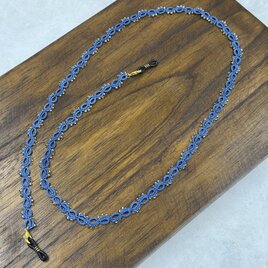 《カシス》「魅せる」タティングレースのグラスチェーン