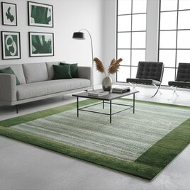 天然ラグ ガゼニラハット COLOR Ver,　ラグ　201x140cm　Green　D832