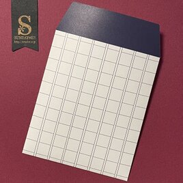 原稿用紙柄の小さな紙袋