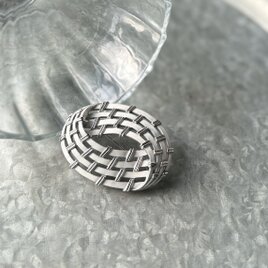 SCT3-【 TRIFARI 】クラウントリファリ・ヴィンテージブローチ 1950〜60's Basket Weave