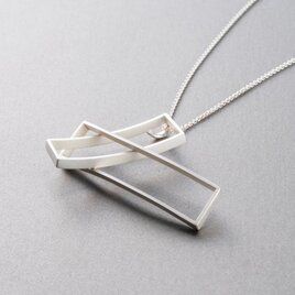 銀のペンダント《レクタングル / Rectangle》