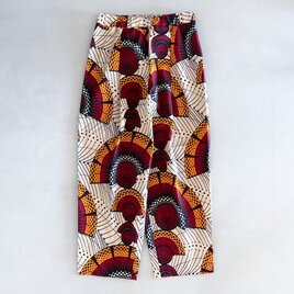 アフリカンワックスプリント　タックパンツ
