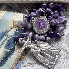 ストライプアメジストのロザリオ