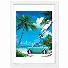 塗っちゃえ　クルマ　送料無料 　あらゆすお部屋のポスター　イラスト　ポスター　アートポスター　アート/sei検索新着順　3885