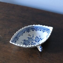 18世紀 南仏 陶器 青絵 ラヴィエ フランス アンティーク  0502453