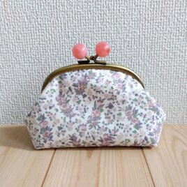 リバティ　がま口ポーチ　12cm口金　小さめ　クリスタベル　ピンク　586