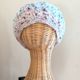 ふんわり春色のベレー