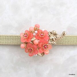 梅の花の帯留め小枝Ver.Ⅱ（Ｃ）