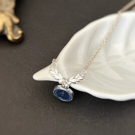 [フランス奇跡のメダイ] Laurier 月桂樹のネックレス silver*ブルー
