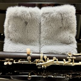 ふわふわあったかリストウォーマー グレー